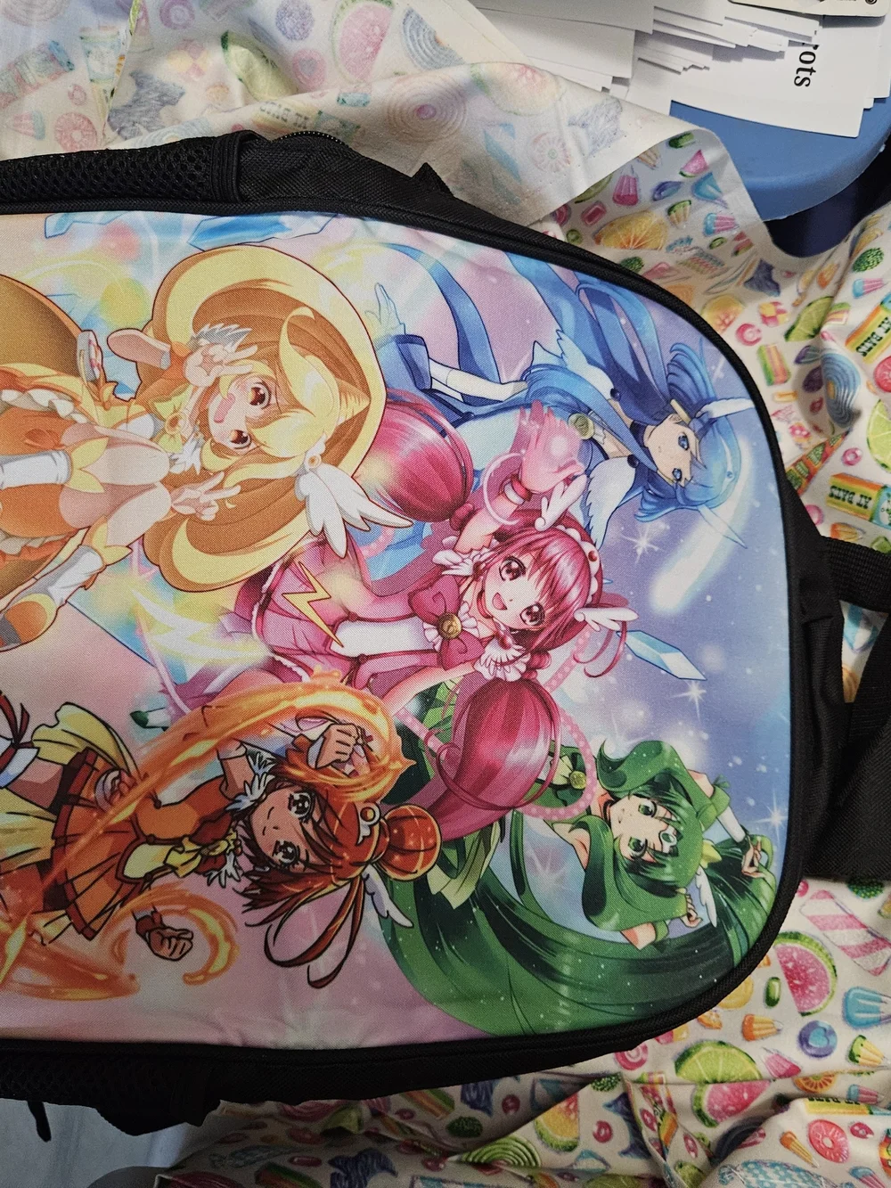 Glitter Force Back Pack With Matching Lunch Bag and Pencil case